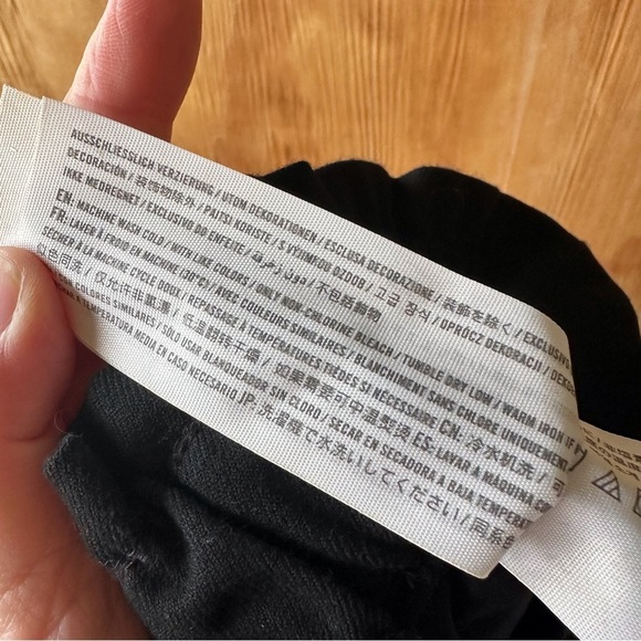 Abercrombie & Fitch Pull On Drawstring Black Tapered Pants with Pockets - Picture 8 of 11